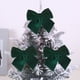 thumbnail image 4 of Lazo decorativo de árbol de Navidad - Pack de 2 lazos decorativos de terciopelo para regalos, coronas y decoración navideña, 5,12 pulgadas, rojo, amarillo, verde, rosa, blanco, 4 of 7