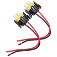 thumbnail image 5 of Neyseki 2Pcs H11 Ceramic Female Socket 2 Pin 2 Hole Wiring Harness Connector Replacement 1mm 1224V, 5 of 7