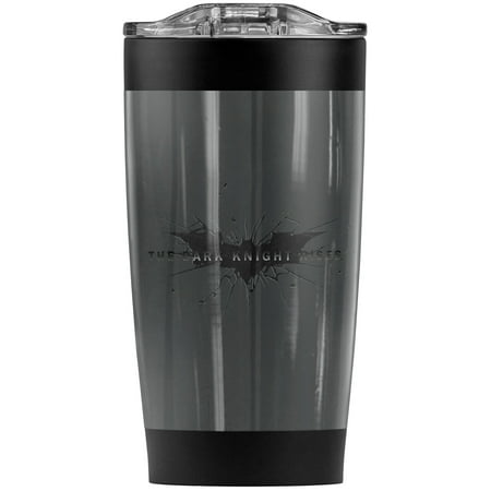 

Batman Dark Knight Rises/Scratched Logo Stainless Steel Tumbler 20 oz Coffee Travel Mug/Cup Vacuum Insulated & Double Wall with Leakproof Sliding Lid | Great for Hot Drinks and Cold Beverages