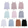 thumbnail image 6 of GYRATEDREAM Girl’s Sleeveless Tank Top – Stretch Undershirts Cami Camisole Tank Tops, Soft Comfortable Scoop Neck Undershirts Camis, UV Protective Fabric, Rated UPF 50+ for 4-15Y, 6 of 6