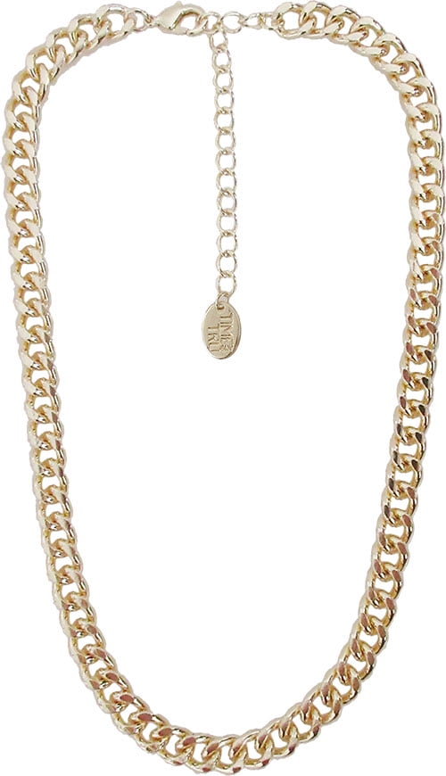 Time And Tru Gl Curb Link Chain 17" Necklace