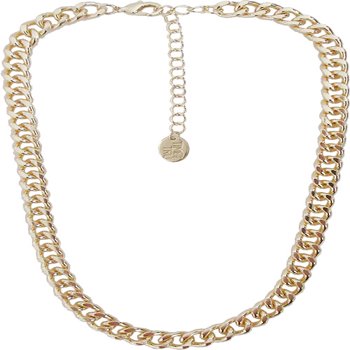 Time and Tru 17" with Extender Gold Curb Link Chain Necklace for Women