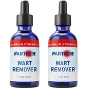 Warticide Wart Remover - Max Strength Plantar and Genital Warts Treatment, 2 Tubes