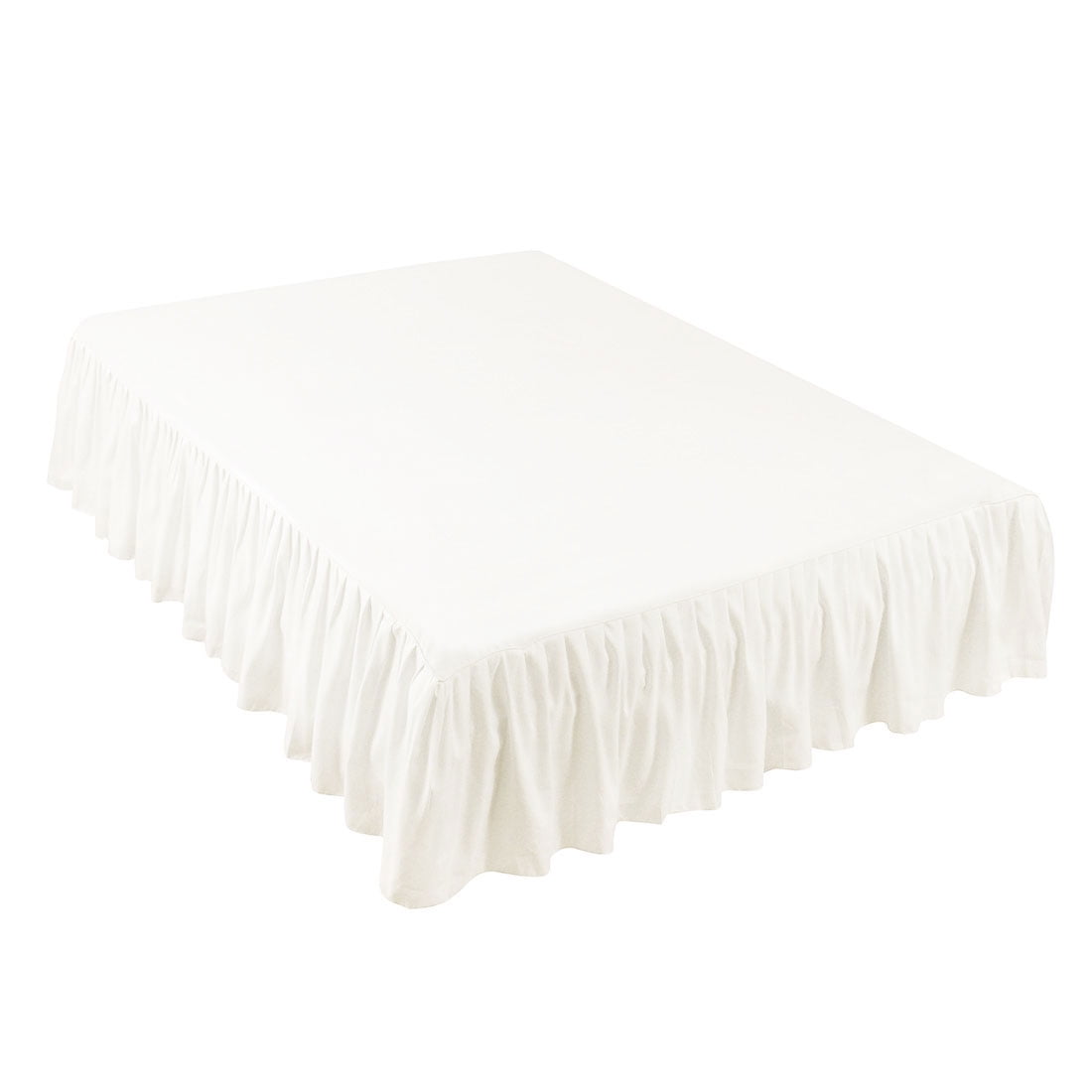 Pleated Bed Skirts Polyester Solid Dust Ruffle 14 Inch Drop Walmart