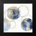 thumbnail image 2 of Harris, Natalie 12x12 Black Modern Framed Museum Art Print Titled - Circular Blue and Gold II, 2 of 5