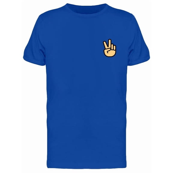 Peace Hand Pocket Doodle Tee Men's -Image by Shutterstock