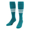 thumbnail image 2 of TCK Performance Baseball/Softball Socks (Teal/White, X-Large), 2 of 2