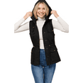 thumbnail image 4 of PacificPlex Womens Sleeveless Hooded Cargo Utility Vest, Large, Black, 4 of 9