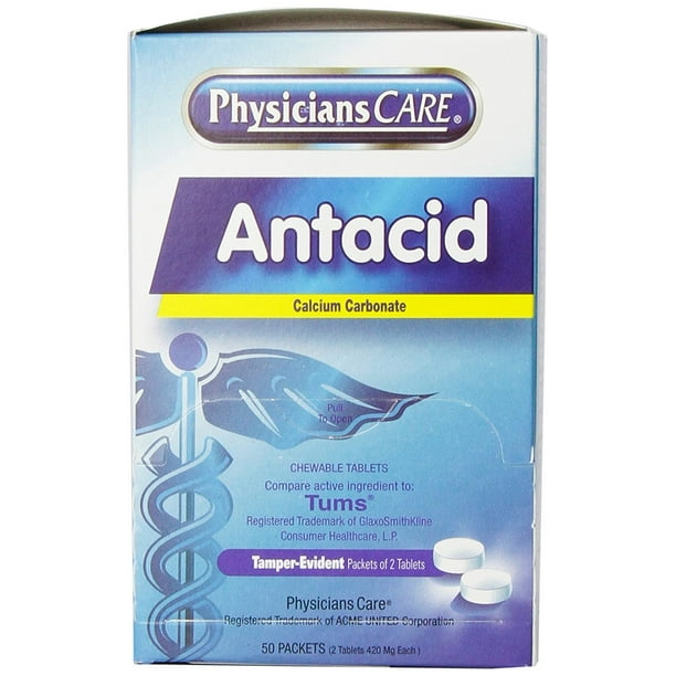 Antacid Heartburn Medication (Compare to Tums), 50 Doses ...