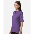 thumbnail image 2 of Harriton M105W Women's Maverick CVC Pique Polo-TEAM PURPLE-XL, 2 of 6