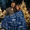 thumbnail image 2 of 1pc Gifts for Brother in Law Blanket, Brother in Law Christmas Birthday Gift - Brother in Law Gifts - to My Brother in Law - Brother in Law Gift Ideas, Soft flannel blanket, 2 of 6
