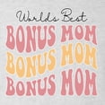 thumbnail image 5 of Wild Bobby, World's Best Bonus Mom Mother's Day Tri-Blend Racerback Tank Top, Heather White, Large, 5 of 6