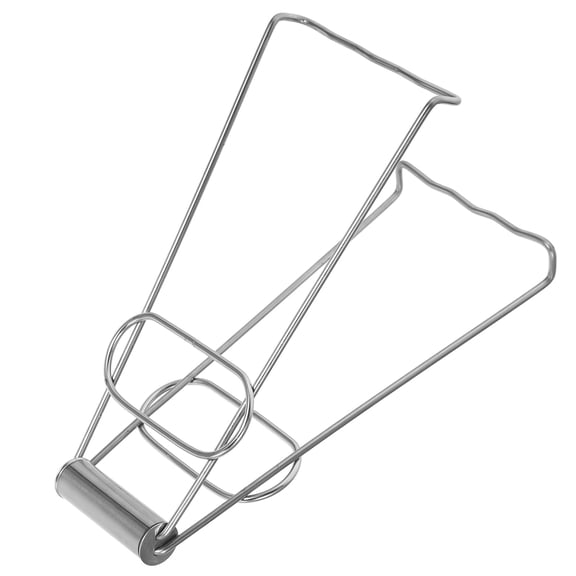 Toyvian Hot Dish Clamp Bowl Holder Clip Silver Stainless Steel 1Set