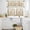 White Beige, variant on Spring Floral Kitchen Curtains Sets for Windows 24 Inch Length, Butterfly Summer Botanical Rod Pocket Window Treatments Tier Curtains and Valances Set for Bedroom/Bathroom