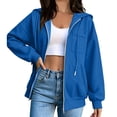 thumbnail image 5 of SwiftWear Women's Zip Up Hoodie Long Sleeve Sweatshirt Hooded Jacket Full Zip with Pockets, 5 of 8