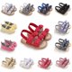 thumbnail image 2 of Sandalias De Bebé Niñas Elegantes Y Cómodas-0-12 Meses De Edad , Sujetador De Gancho Y Bucle Ajustable !, 2 of 4
