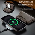 thumbnail image 5 of Dteck for iPhone 16 Magnetic Case with Detachable Wallet Card Holder, Compatible with MagSafe, RFID Blocking Credit Slots Kickstand Shockproof Phone Cover for Women Men,Coffee, 5 of 6