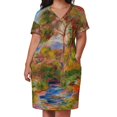 thumbnail image 2 of Pierre-Auguste Renoir Paysage du Midi Vestido holgado con bolsillos Vestidos de mujer Vestido de verano Mujer coreana Ropa femenina, 2 of 6