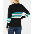 thumbnail image 2 of Maison Jules Women’s Novelty-Striped Sweaters, Black, XX-Large, 2 of 4