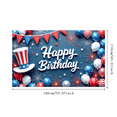 thumbnail image 3 of Decorative Design Happy Birthday Banner Colorful Theme Patriotic Party Decor Balloon Decoration Celebration Banner for Birthday Party Kids Event Indoor Decoration, 3 of 8