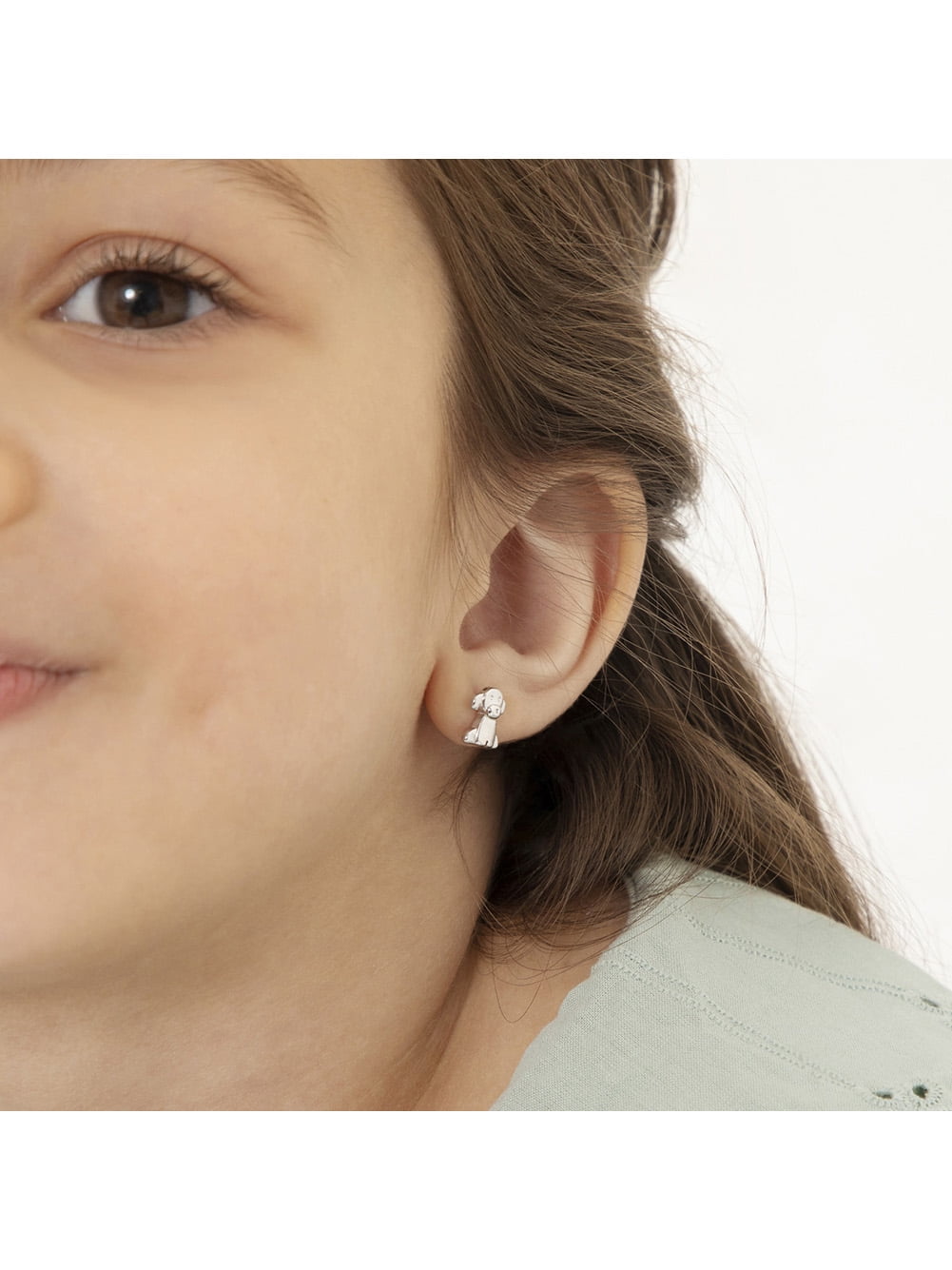 Puppy Dog Pal Kids / Children's / Girls Earrings Screw Back - Sterling Silver