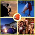 thumbnail image 3 of Gorro de punto con luz LED, recargable por USB, 4 luces LED, unisex, cálido, para invierno, con linterna, 3 of 5