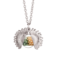 thumbnail image 1 of Frais Pin Fruit Tropical Photo Collier de Tournesol Pendentif Médaillon Bijoux, 1 of 3