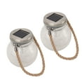 thumbnail image 4 of 2 uds bola de cristal Solar impermeable LED automática giratoria linterna agrietada luz para césped terraza al aire libre, 4 of 5