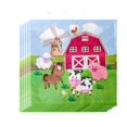thumbnail image 5 of Vajilla de granja, rancho, poni, fiesta de cumpleaños infantil, bandeja de papel decorativa, vaso de papel, pañuelos, suministros decorativos para fiestas, 5 of 5