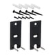 thumbnail image 2 of 2 soportes de pared para altavoces con kits de hardware de repuesto universales de fácil instalación Negro, 2 of 9
