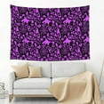 thumbnail image 4 of Halloween Tapestry halloween Decor, pink ghost halloween print Halloween Decorations Wall Tapestry Aesthetic, Tapestry Wall Hanging for Bedroom, Livingroom, Dorm Decor - 60x40in, 4 of 6