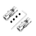 thumbnail image 3 of U-joint, 2pcs Shaft Coupling Motor Connector DIY Steering Length 35mm OD 14mm Universal Joint Embedded Nuts Universal Coupling, 3 of 8