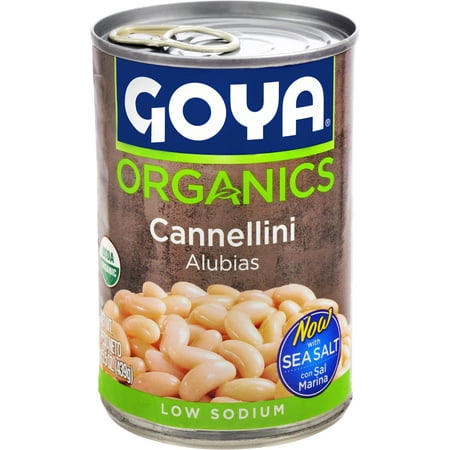 GOYA Organics Cannellini Beans, Low Sodium, 15.5 oz