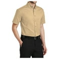 thumbnail image 4 of Yellow Rooster Men's Short Sleeve Twill Shirt Stone L, 4 of 6