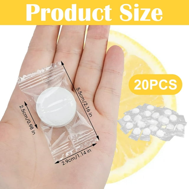 20 pastillas descalcificadoras para botellas de agua, potentes pastillas de limpieza para eliminar la cal, pastillas descalcificadoras para teteras, descalcificador para cafeteras,
