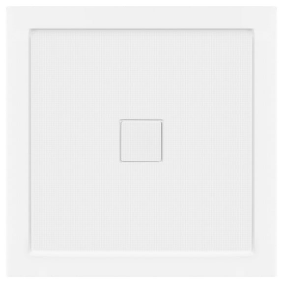 LessCare 32 x 32 Left Double Threshold Shower Pan Base Wall Corner Center Drain