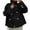 Black, variant on Elegant Double-Rows Button Casual Lapel Long Sleeve Jackets for Women,Comfy Adjustable Cuffs Coats for Fall and Winter,Coffee,S