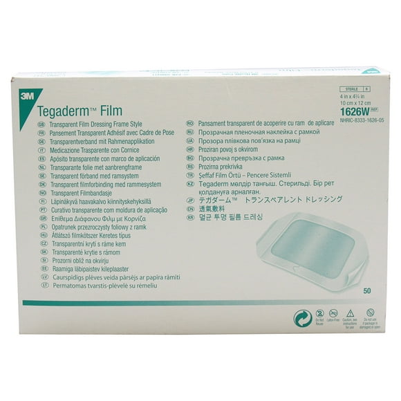 Film Dressing 3M Health Care 1626 W, estilo Tegaderm Frame