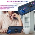 thumbnail image 2 of Motorola One 5G Case,  STARSHOP Drop Protection Ring Kickstand Cover- Ink Blue, 2 of 6
