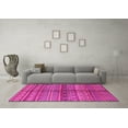 thumbnail image 3 of Ahgly Company Indoor Rectangle Solid Pink Modern Area Rugs, 2' x 3', 3 of 4