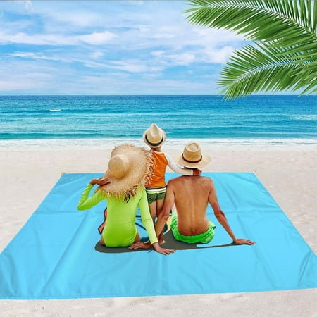 

Seasonal Savings Kids Beach Towel Outdoor Camping Moist-proof Mat-picnic Mat-lightweight Water-proof Floor Mat-mini Folding Beach Mat Sky Blue Akmoler