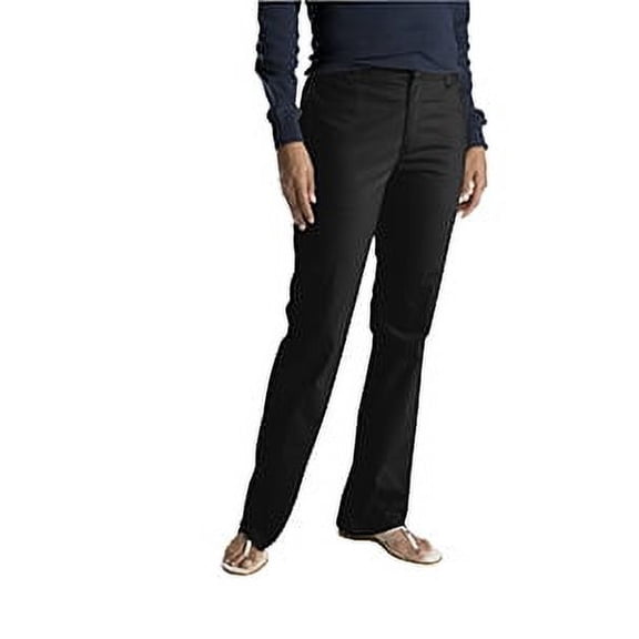 Ladies' Slim Fit Boot Cut Stretch Twill Pant - BLACK _06 - LN