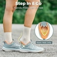 thumbnail image 2 of FitVille Wide Women's Walking Shoes Breathable Mesh Workout Sports Gym Sneakers, 2 of 6
