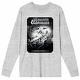thumbnail image 4 of Dungeons & Dragons Gray Wizards & Dragons Cover Art Crew Neck Long Sleeve Athletic Heather Adult Tee-3XL, 4 of 7