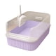 thumbnail image 5 of Caja de arena para gatos con tapa abierta, bandeja de arena para gatos con pala para arena para gatos, mascota grande Violeta, 5 of 9