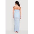thumbnail image 3 of Women's Textured Knit Side Slit Tube Maxi Dress, 3 of 3