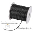 thumbnail image 3 of Unique Bargains Beading Thread Bracelet Weave Bead Craft Cord 2mm 78M/Roll (85-Yards) Decorative String, Black, 3 of 7