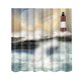 thumbnail image 1 of Cortina de de Poliéster con Decoración de Colgadura Cuarto Baño de Accesorios de Hogar Macarena Cortina de ducha, 1 of 4