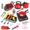 thumbnail image 1 of Bewildely Juguetes de cocina para niños, cocina de inducción, utensilios de cocina, olla a presión, juego de juguetes, electrodomésticos, Juguetes Educativos, 1 of 6