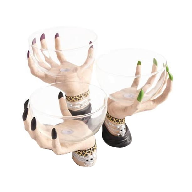 Cuenco Para Aperitivos Con Manos De Bruja De Halloween, Cesta Creativa Para Aperitivos, Adorno De Escritorio De Resina Para Festival De Halloween, Fiesta De Navidad, Fiesta En Casa Yuarrent HA043106-04